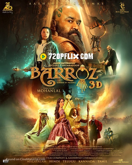 Barroz Guardian of Treasures (2024) Hindi Dubbed HDTC x264 AAC 1080p 720p 480p Download