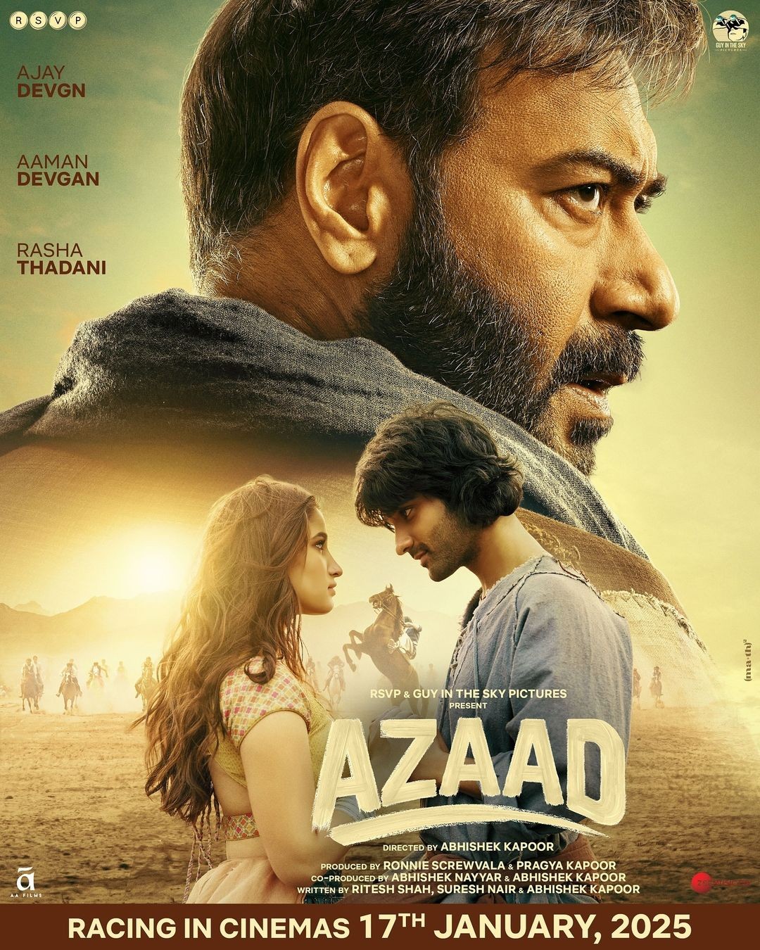 Azaad (2025) Hindi HDTS x264 AAC 1080p 720p 480p Dwonload